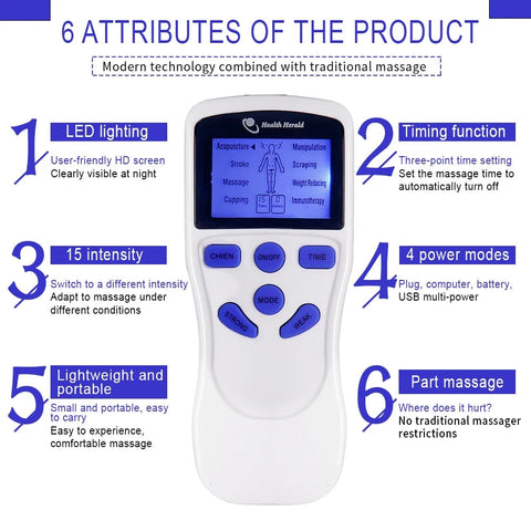 Electric EMS Muscle Stimulator Acupuncture TENS Electrostimulation Massager Low Nerve Digital Massage Therapy Electrostimulator Dig Deep Fitness