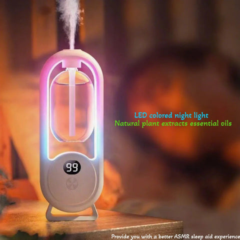 Digital Aromatherapy Diffuser with Mood Light 1000mAh Auto Spray 5 Modes Timer Humidifier for Sleep Essential Oil Diffuser 50ml Dig Deep Fitness