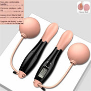 Cordless Electronic Jumping Rope Counting Speed Skipping Counter Gym Fitness Crossfit Skipping Smart Jump Rope with LCD Screen Dig Deep Fitness