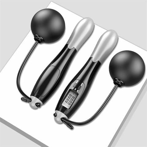 Cordless Electronic Jumping Rope Counting Speed Skipping Counter Gym Fitness Crossfit Skipping Smart Jump Rope with LCD Screen Dig Deep Fitness