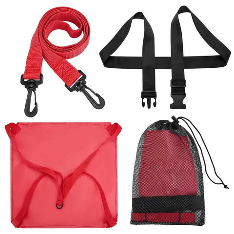 Swim Parachute Swim Resistance Belt Strength Training Exerciser Belts Drag Parachute Trainer for Children Adults Dig Deep Fitness