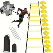 1set Football Soccer Training Equipment Fitness Speed Training Resistant Parachute Chute Running Umbrella Dig Deep Fitness