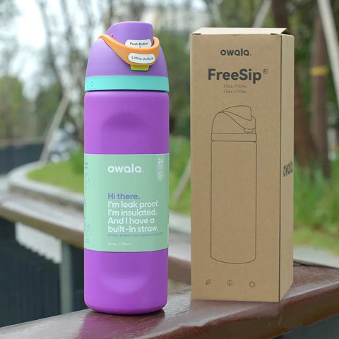 Insulated Stainless Steel Water Bottle with Straw, BPA-Free Sports Water Bottle,Great for Travel,Portable Handheld Cup,24Oz/32Oz Dig Deep Fitness