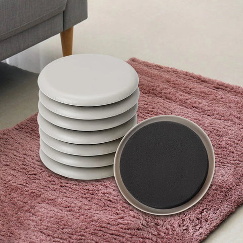 8Pcs Furniture Sliders Furniture Gliders Movers Self-Adhesive Heavy Duty Furniture Movers for Carpet & Hardwood Floors Dig Deep Fitness