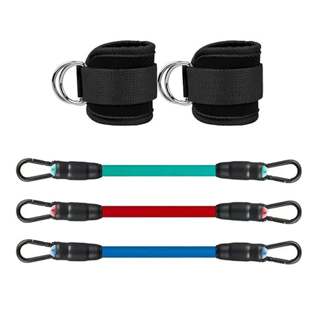 Ankle Straps Resistance Bands Set Fitness Workout Exercise Equipment Ankle Weight Yoga Elastic Fitness Band For Gym Man Woman Dig Deep Fitness