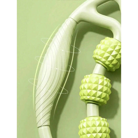 1Pcs 9-Wheel Muscle Roller for Cellulite Reduction And Muscle Soreness Relief - Fascia Massage Tool for Thigh Calf Arm Dig Deep Fitness