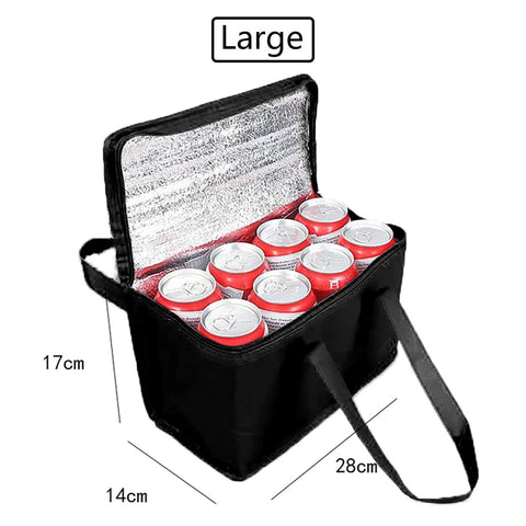 Portable Lunch Cooler Bag Folding Insulation Picnic Ice Pack Food Thermal Bag Drink Carrier Insulated Bags Food Delivery Bag Dig Deep Fitness