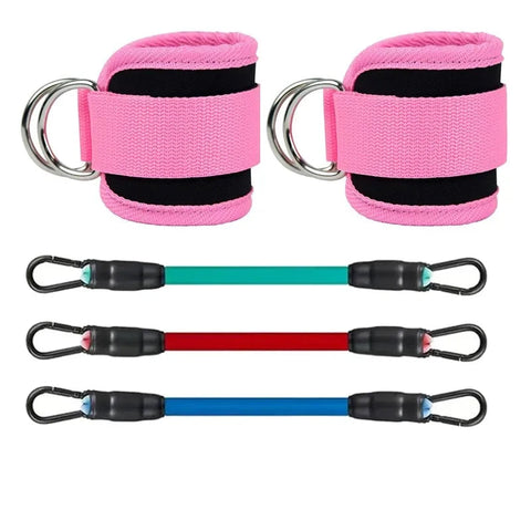 Ankle Straps Resistance Bands Set Fitness Workout Exercise Equipment Ankle Weight Yoga Elastic Fitness Band For Gym Man Woman Dig Deep Fitness