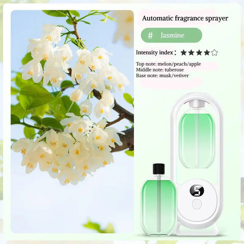 Digital Aromatherapy Diffuser with Mood Light 1000mAh Auto Spray 5 Modes Timer Humidifier for Sleep Essential Oil Diffuser 50ml Dig Deep Fitness