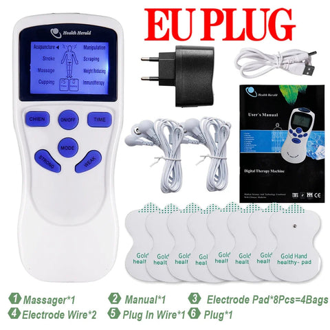 Electric EMS Muscle Stimulator Acupuncture TENS Electrostimulation Massager Low Nerve Digital Massage Therapy Electrostimulator Dig Deep Fitness