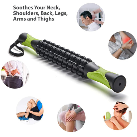 Muscle Roller Stick for Athletes- Body Massage Sticks Tools- for Relief Muscle Soreness,Cramping,Help Legs and Back Recovery Dig Deep Fitness
