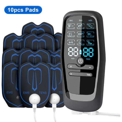 Physiotherapy Tens Muscle Stimulator Electric EMS Acupuncture Body Massage Digital Therapy Slimming Machine Electro Stimulator Dig Deep Fitness