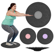 Wobble Balance Board Yoga Swing Balance Board Non-slip Balance Exerciser Stability Board for Full Body Exercise Dig Deep Fitness