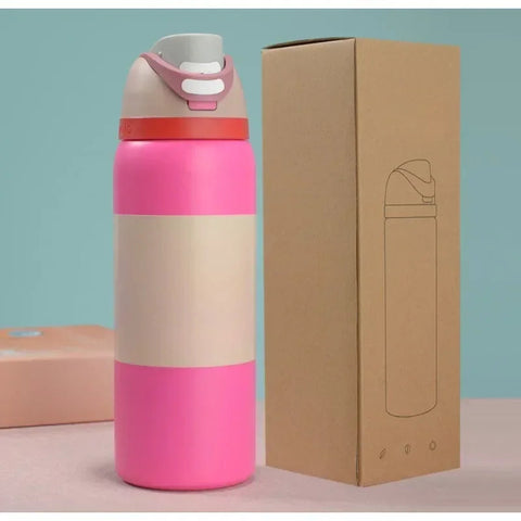 2025New Insulated Stainless Steel Water Bottle with Straw, BPA-Free Sports Water Bottle, Great for Travel, 24Oz/32 Oz,304 Dig Deep Fitness