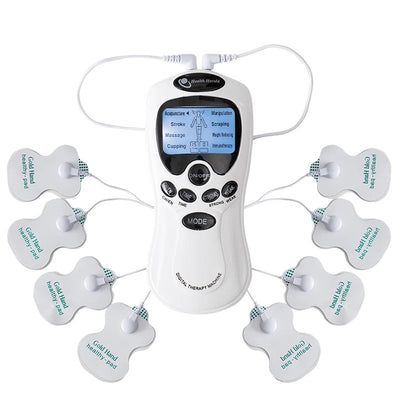 Electric Massage Instrument EMS Tense Machine Pulse Massager Tens Acupuncture Electrical Muscle Stimulator for Neck Back Body Dig Deep Fitness