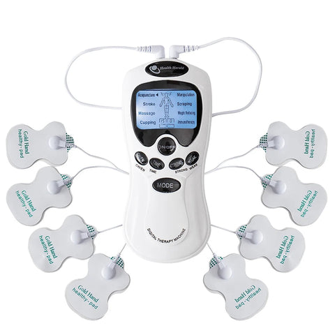 Electric Massage Instrument EMS Tense Machine Pulse Massager Tens Acupuncture Electrical Muscle Stimulator for Neck Back Body Dig Deep Fitness