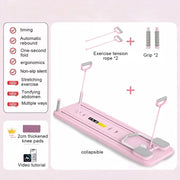 Pilates Reformer Pushup Board Non Slip Foldable Abdominal Workout Boards Fitness ABS Roller Machine Portable Push-Ups Stands Dig Deep Fitness