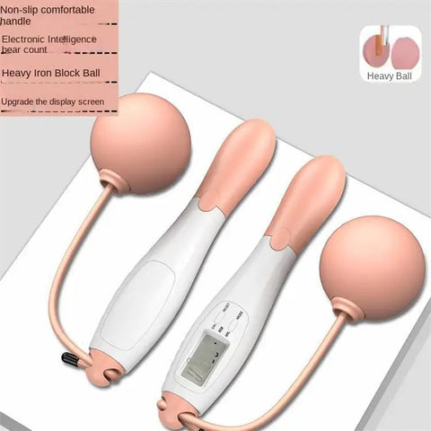 Cordless Electronic Jumping Rope Counting Speed Skipping Counter Gym Fitness Crossfit Skipping Smart Jump Rope with LCD Screen Dig Deep Fitness