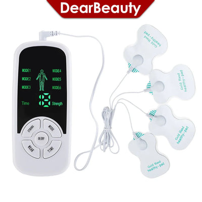EMS Electric Muscle Therapy Stimulator 6 Modes Tens Unit Machine Meridian Physiotherapy Pulse Abdominal Prostate Body Massager Dig Deep Fitness
