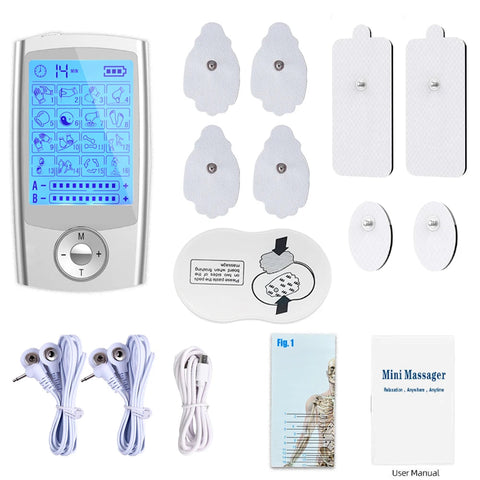 Electric EMS Muscle Stimulator 16-ModeTens Acupuncture Face BodyMassagerDigital Therapy HeraldMassage ToolElectrostimulator Dig Deep Fitness