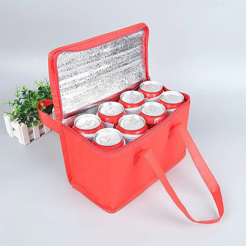 Portable Lunch Cooler Bag Folding Insulation Picnic Ice Pack Food Thermal Bag Drink Carrier Insulated Bags Food Delivery Bag Dig Deep Fitness