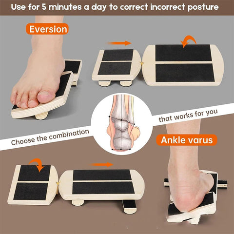 Wooden Balance Board Incline Ankle Stretcher For Ballet Single Leg Proprioception Training Anti-Slip Home Gym Dig Deep Fitness