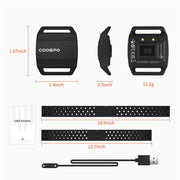 CooSpo Heart Rate Monitor Armband Optical Fitness Outdoor Beat  Sensor  Bluetooth 4.0 ANT+ Bike Computer For Garmin Wahoo Dig Deep Fitness