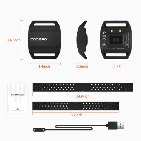 CooSpo Heart Rate Monitor Armband Optical Fitness Outdoor Beat  Sensor  Bluetooth 4.0 ANT+ Bike Computer For Garmin Wahoo Dig Deep Fitness