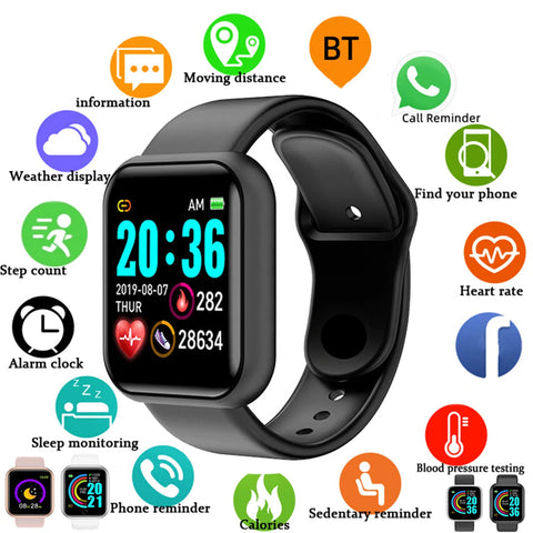 Smart Watch Women Men Music Control Bluetooth Calories Fitness Monitor Smartwatch Running Tracker Sport Bracelet For Android IOS Dig Deep Fitness