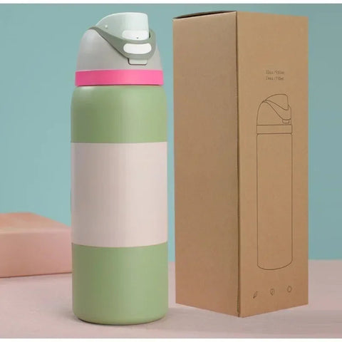 2025New Insulated Stainless Steel Water Bottle with Straw, BPA-Free Sports Water Bottle, Great for Travel, 24Oz/32 Oz,304 Dig Deep Fitness