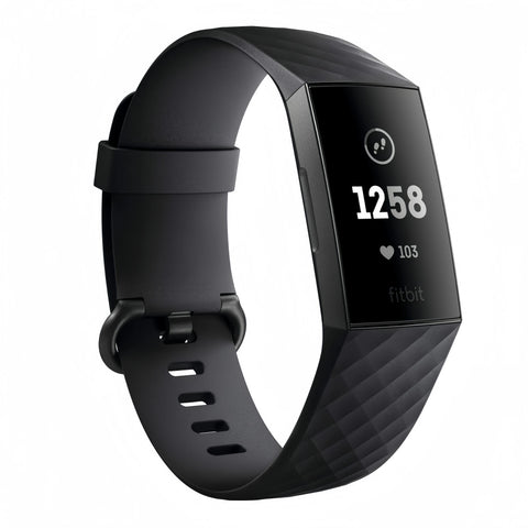 Fitbit Charge 3 Fitness Activity Tracker - Advanced Health & Fitness Tracker for Men & Women Heart Rate Monitor Exercise Tracker Dig Deep Fitness