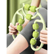 1Pcs 9-Wheel Muscle Roller for Cellulite Reduction And Muscle Soreness Relief - Fascia Massage Tool for Thigh Calf Arm Dig Deep Fitness