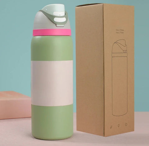 2025New Insulated Stainless Steel Water Bottle with Straw, BPA-Free Sports Water Bottle, Great for Travel, 24Oz/32 Oz,304 Dig Deep Fitness