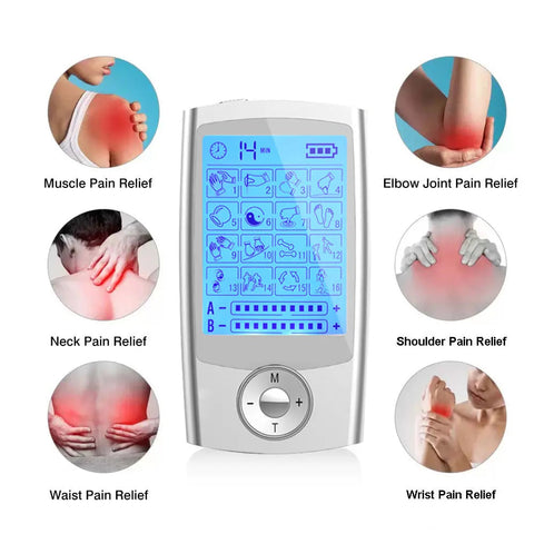 Electric EMS Muscle Stimulator 16-ModeTens Acupuncture Face BodyMassagerDigital Therapy HeraldMassage ToolElectrostimulator Dig Deep Fitness