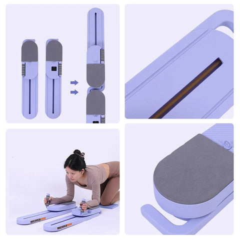 Pilates Reformer Board With Resistance Bands – Portable Pilates Machine Full Body Workout For Home Core Strengthener Leg Toning Dig Deep Fitness