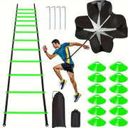 1set Football Soccer Training Equipment Fitness Speed Training Resistant Parachute Chute Running Umbrella Dig Deep Fitness