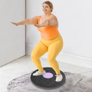 Wobble Balance Board Yoga Swing Balance Board Non-slip Balance Exerciser Stability Trainer Board for Core Training Body Exercise Dig Deep Fitness