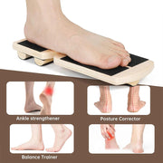 Wooden Balance Board Incline Ankle Stretcher For Ballet Single Leg Proprioception Training Anti-Slip Home Gym Dig Deep Fitness