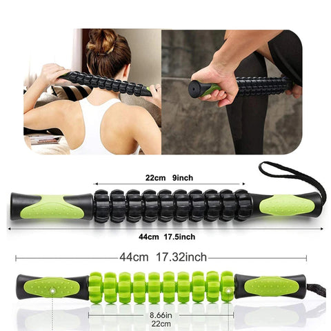 1pcs Muscle Roller Stick for Athletes- Body Massage Sticks Tools- for Relief Muscle Soreness,Cramping,Help Legs and Back Recover Dig Deep Fitness