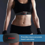 Heart Rate Monitor Chest Strap Bluetooth 5.0 ANT+ IP67 Waterproof Heart Rate Sensor Belt Real-Time Heart Rate Data and Runninng Dig Deep Fitness