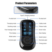 Electric TENS Muscle Stimulator EMS Acupuncture Body Massage Physiotherapy Digital Therapy Slimming Machine Electrostimulator Dig Deep Fitness