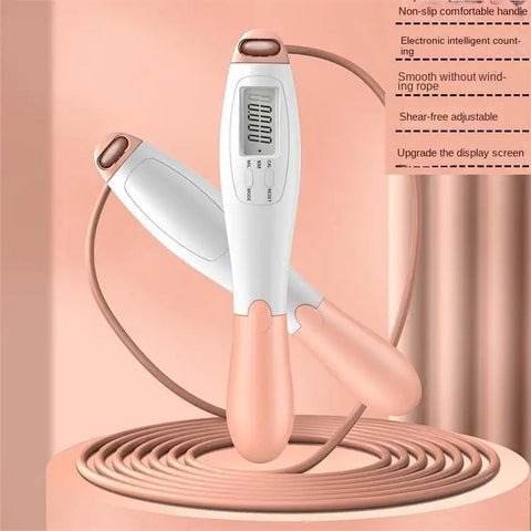Cordless Electronic Jumping Rope Counting Speed Skipping Counter Gym Fitness Crossfit Skipping Smart Jump Rope with LCD Screen Dig Deep Fitness