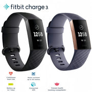 Fitbit Charge 3 Fitness Activity Tracker - Advanced Health & Fitness Tracker for Men & Women Heart Rate Monitor Exercise Tracker Dig Deep Fitness