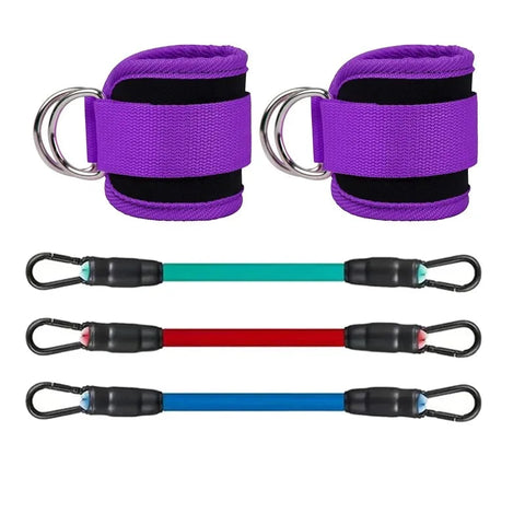 Ankle Straps Resistance Bands Set Fitness Workout Exercise Equipment Ankle Weight Yoga Elastic Fitness Band For Gym Man Woman Dig Deep Fitness