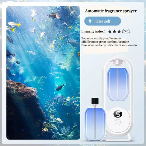 Digital Aromatherapy Diffuser with Mood Light 1000mAh Auto Spray 5 Modes Timer Humidifier for Sleep Essential Oil Diffuser 50ml Dig Deep Fitness