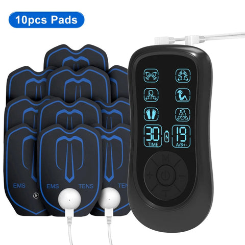 Electric TENS Muscle Stimulator EMS Acupuncture Body Massage Physiotherapy Digital Therapy Slimming Machine Electrostimulator Dig Deep Fitness