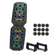 -ABLP Portable Folding Push-Up Board, Multi-Functional Anti-Slip Mat With Handle, Home Fitness Exercise For Chest Dig Deep Fitness