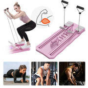 Pilates Reformer Pushup Board Non Slip Foldable Abdominal Workout Boards Fitness ABS Roller Machine Portable Push-Ups Stands Dig Deep Fitness