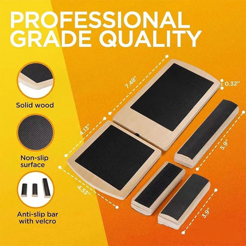 Wooden Balance Board Incline Ankle Stretcher For Ballet Single Leg Proprioception Training Anti-Slip Home Gym Dig Deep Fitness