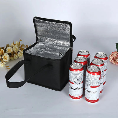 Portable Lunch Cooler Bag Folding Insulation Picnic Ice Pack Food Thermal Bag Drink Carrier Insulated Bags Food Delivery Bag Dig Deep Fitness